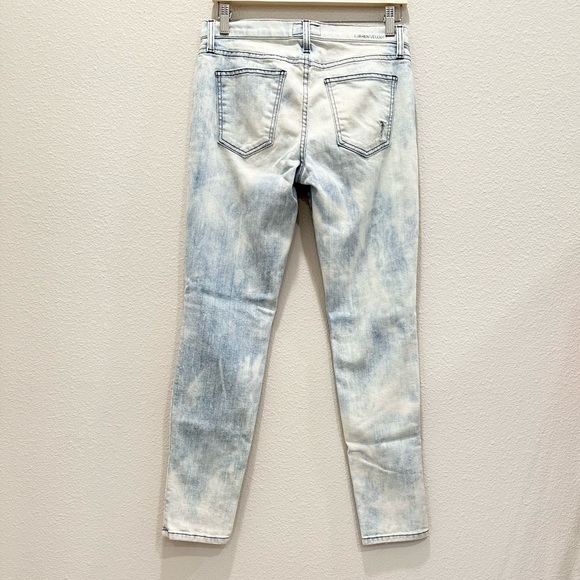 Pre-loved! CURRENT/ELLIOT The Ankle Skinny in City Bleach Destroy Jeans! - Picture 4 of 6